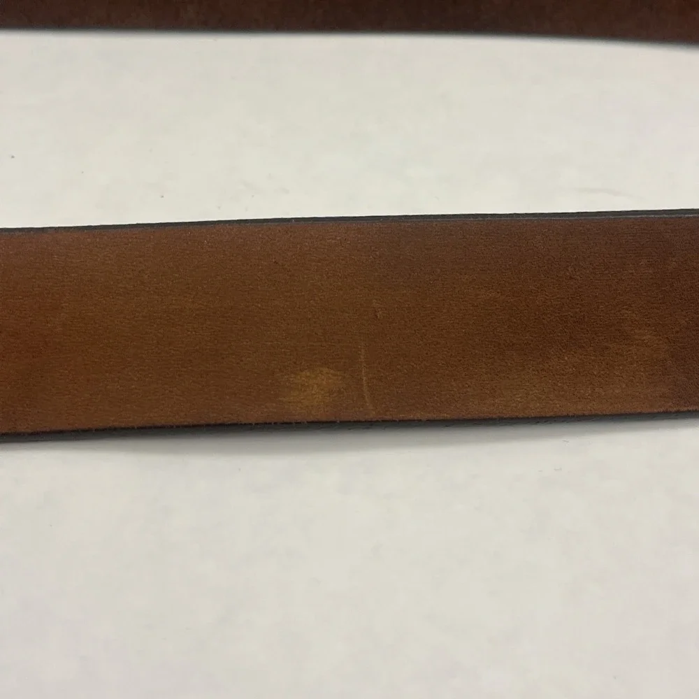 Red Wing Boots Belt Mens Size 42 Leather Brown Brass Buckle USA 96554